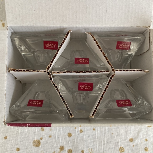 Cristal D’Arques Paris Candle Holders set of 6 - Picture 3 of 6